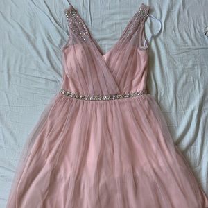 Pink Knee-Length Dress